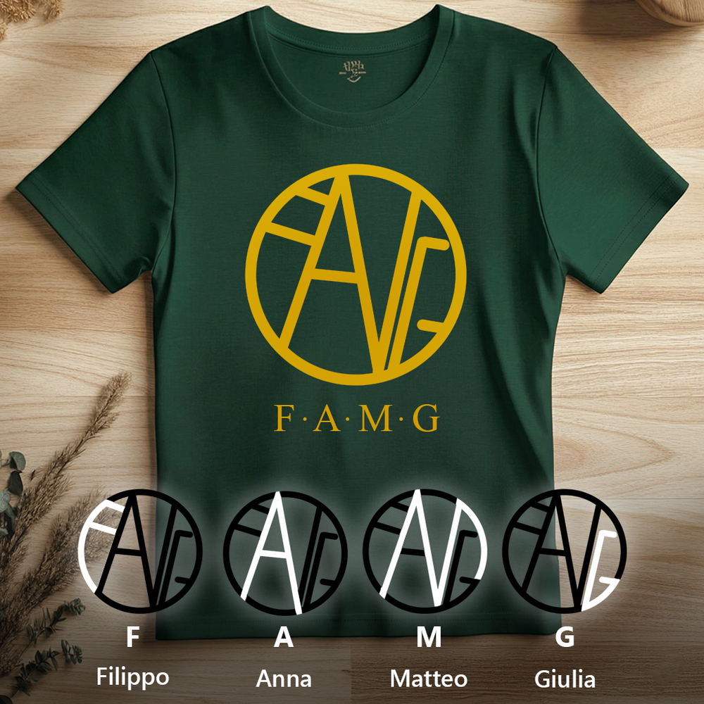 Il Monogramma della tua Famiglia - Regalo festa della mamma